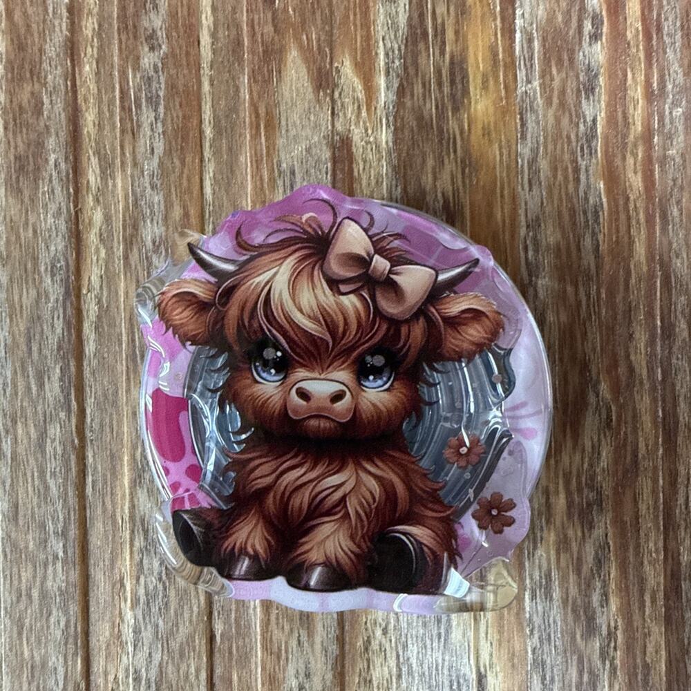 Magnetic Cow Pop Up Phone Grip
